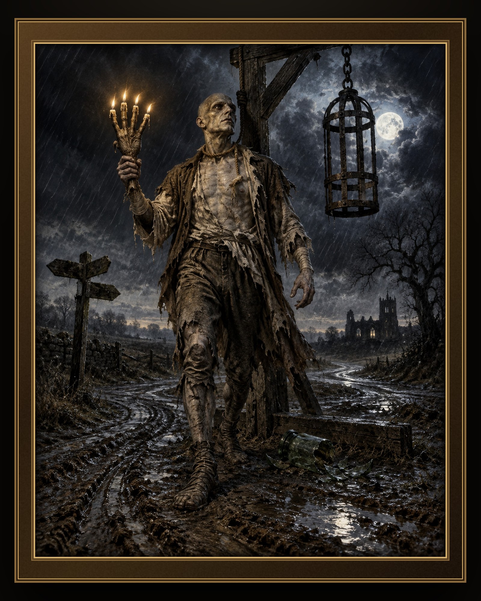 ESCAPED FROM THE GIBBET: THE HAND OF GLORY