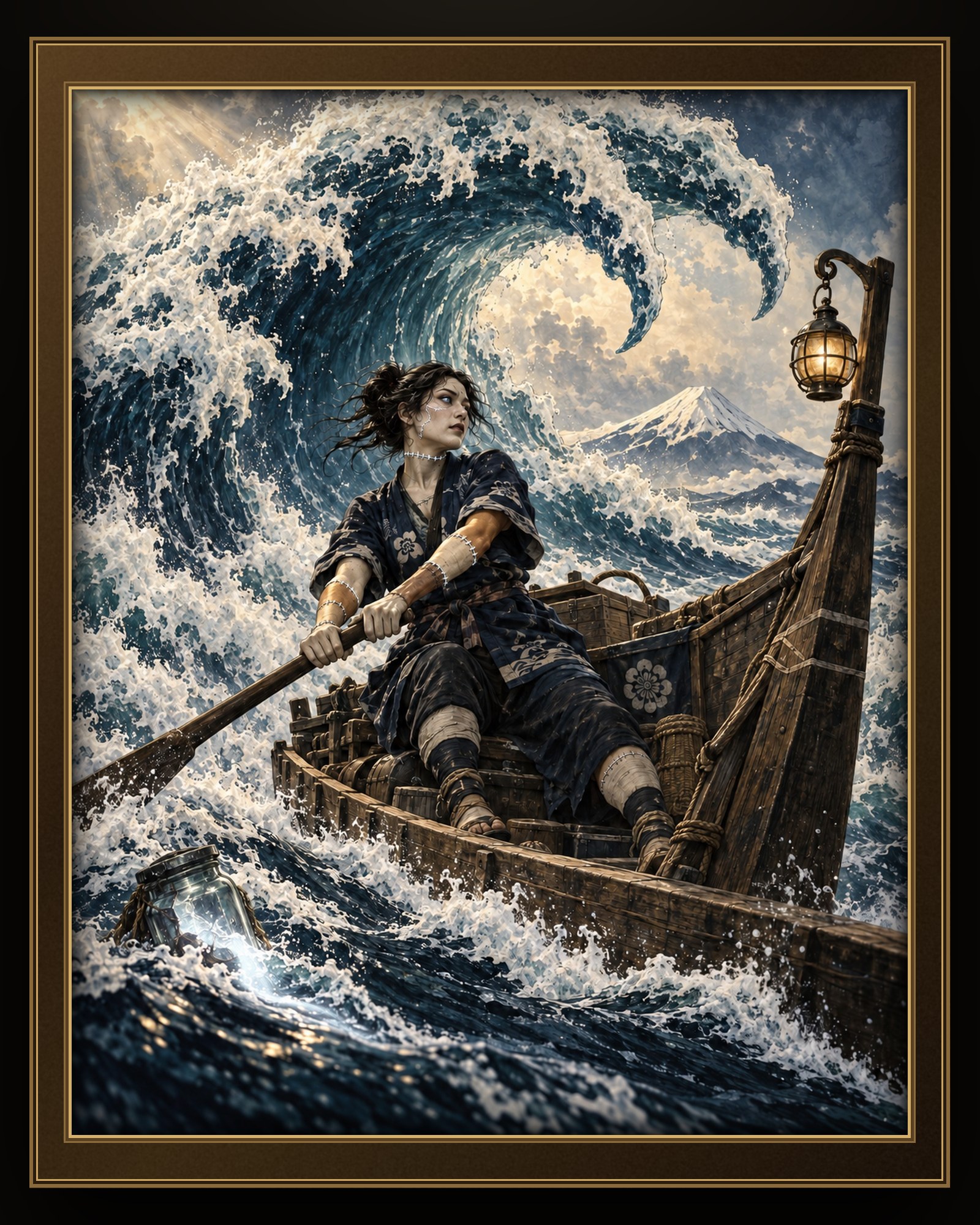 ESCAPED INTO THE GREAT WAVE