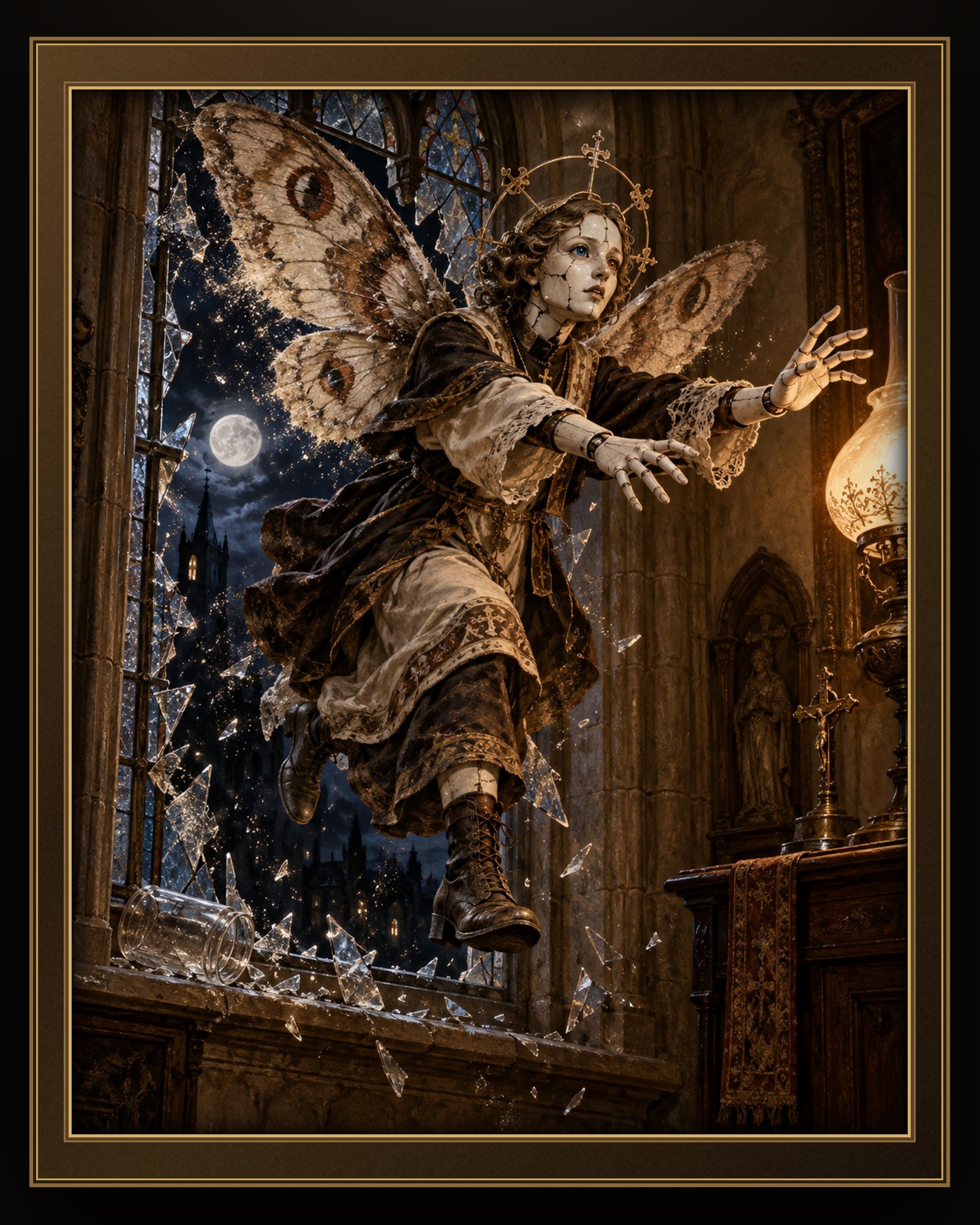 ESCAPED MOTH SAINT