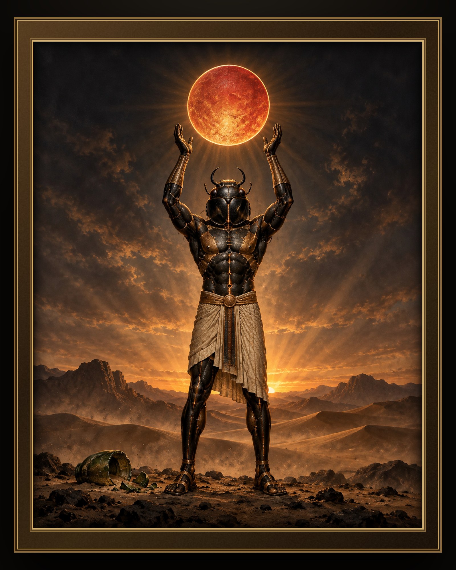 KHEPRI WHO ROLLS THE SUN