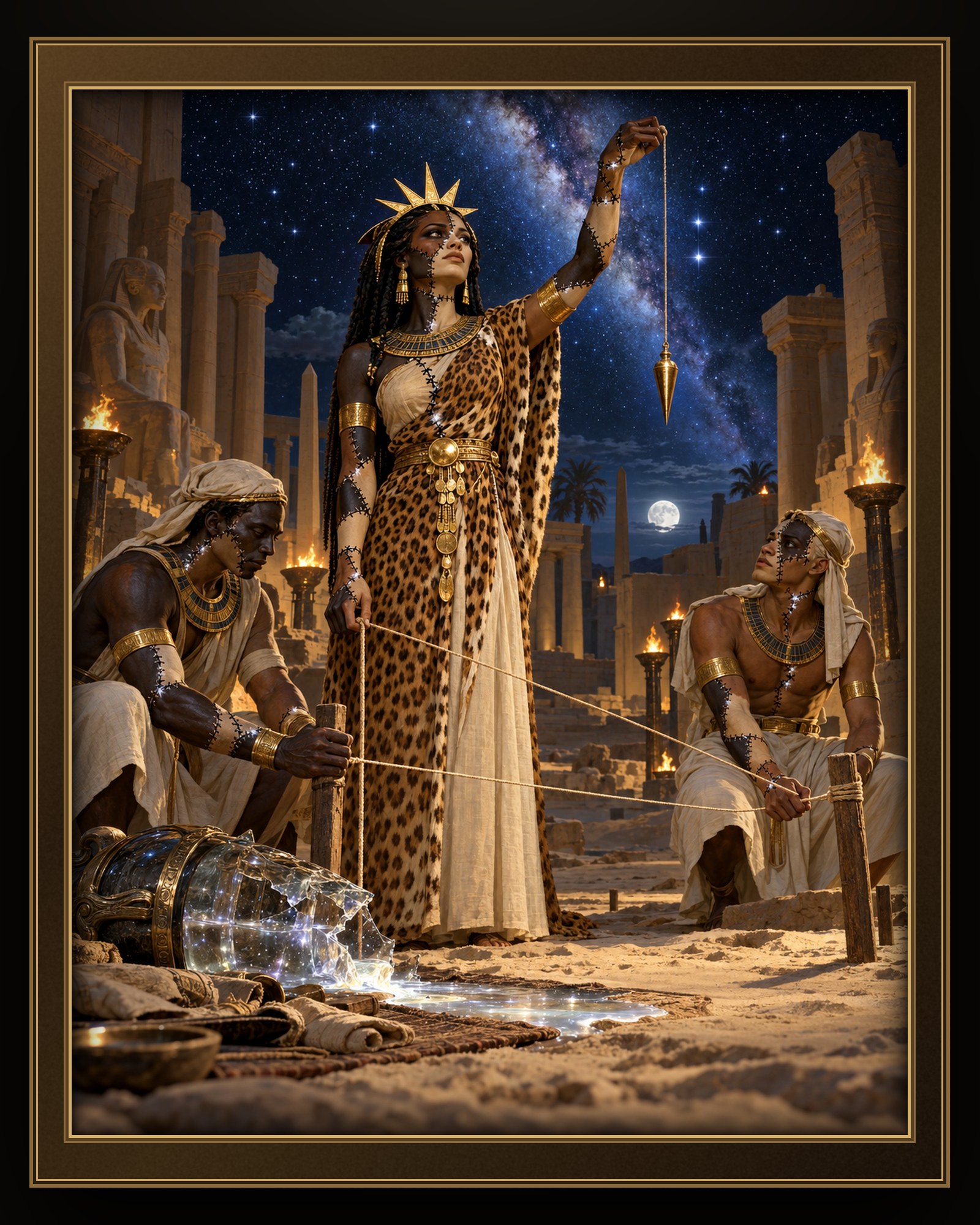 SESHAT AND THE CORD-STRETCHERS