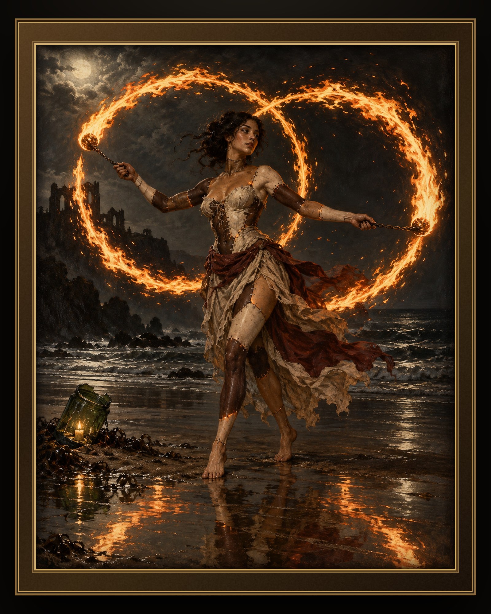 THE ASSEMBLED FIRE-DANCER