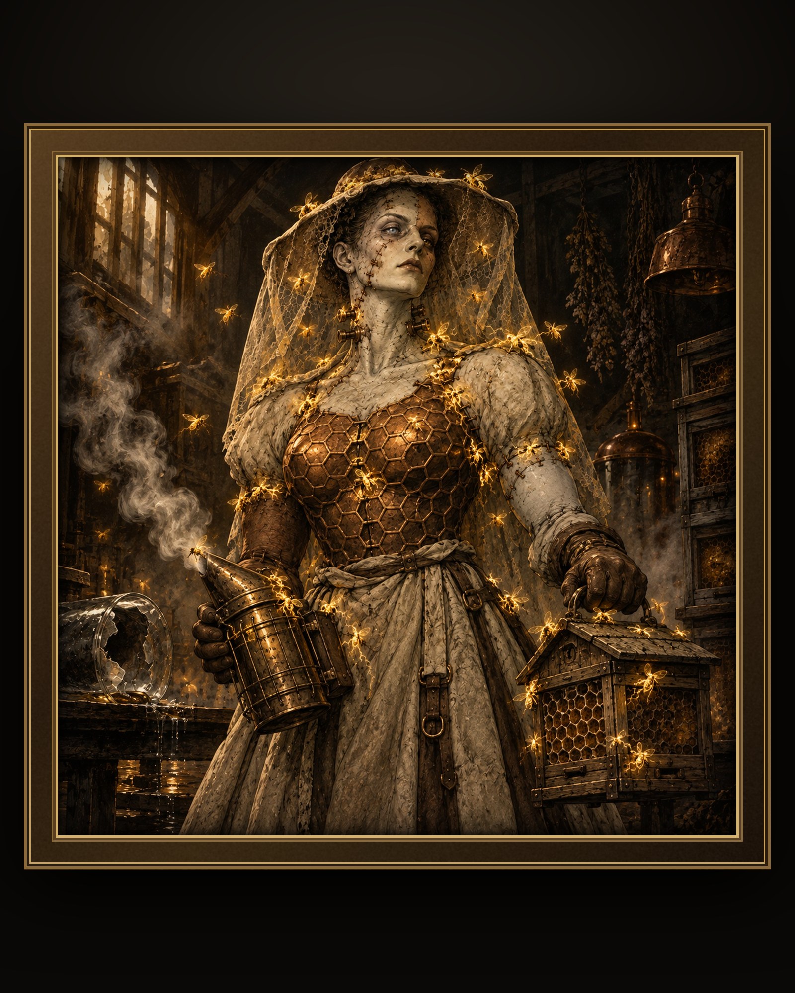 THE BEE-VEILED