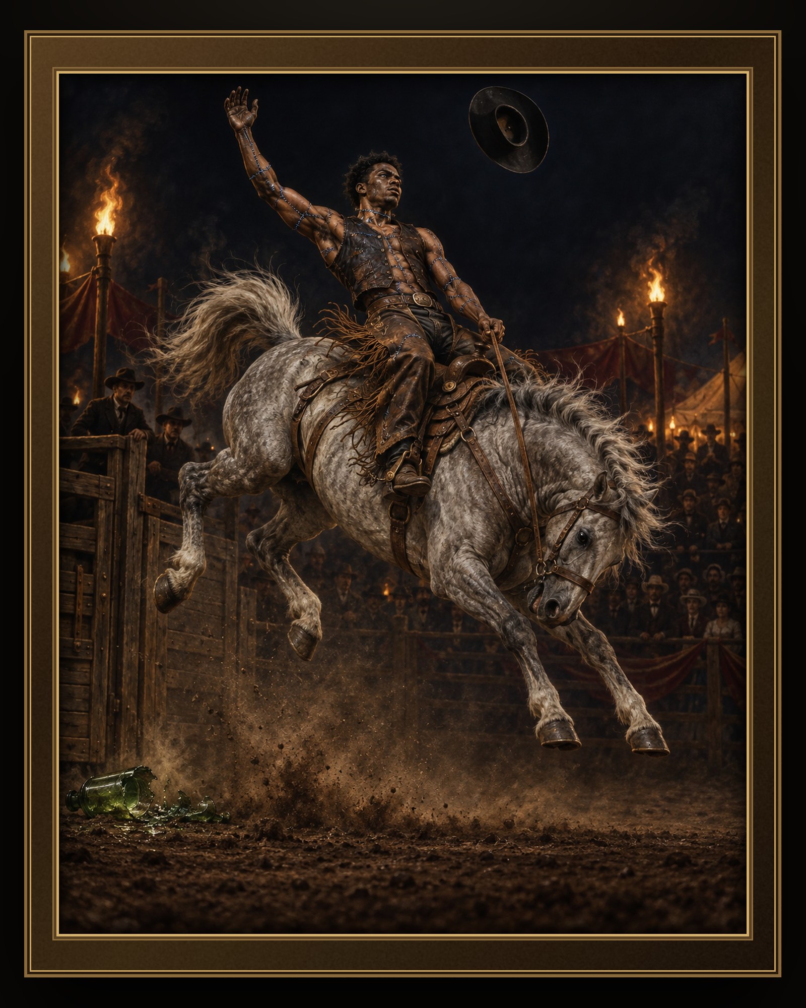 THE BRONC RIDER OF THE MIDNIGHT FAIR