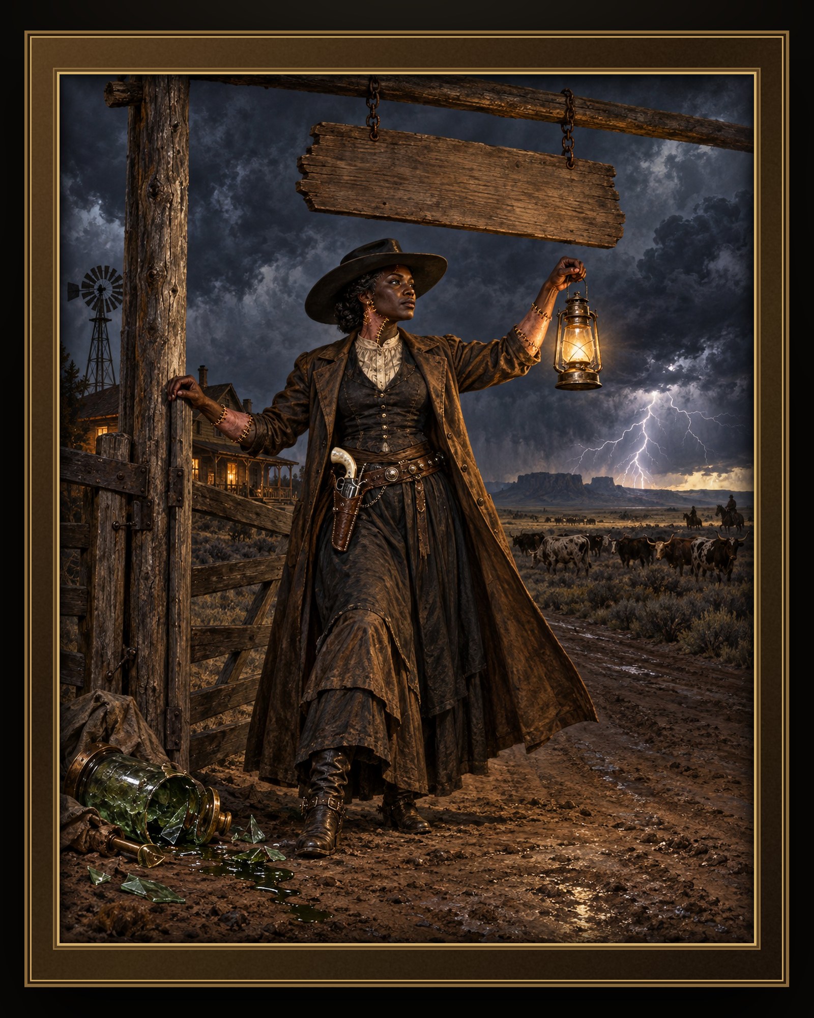 THE CATTLE QUEEN OF THE LIGHTNING RANGE