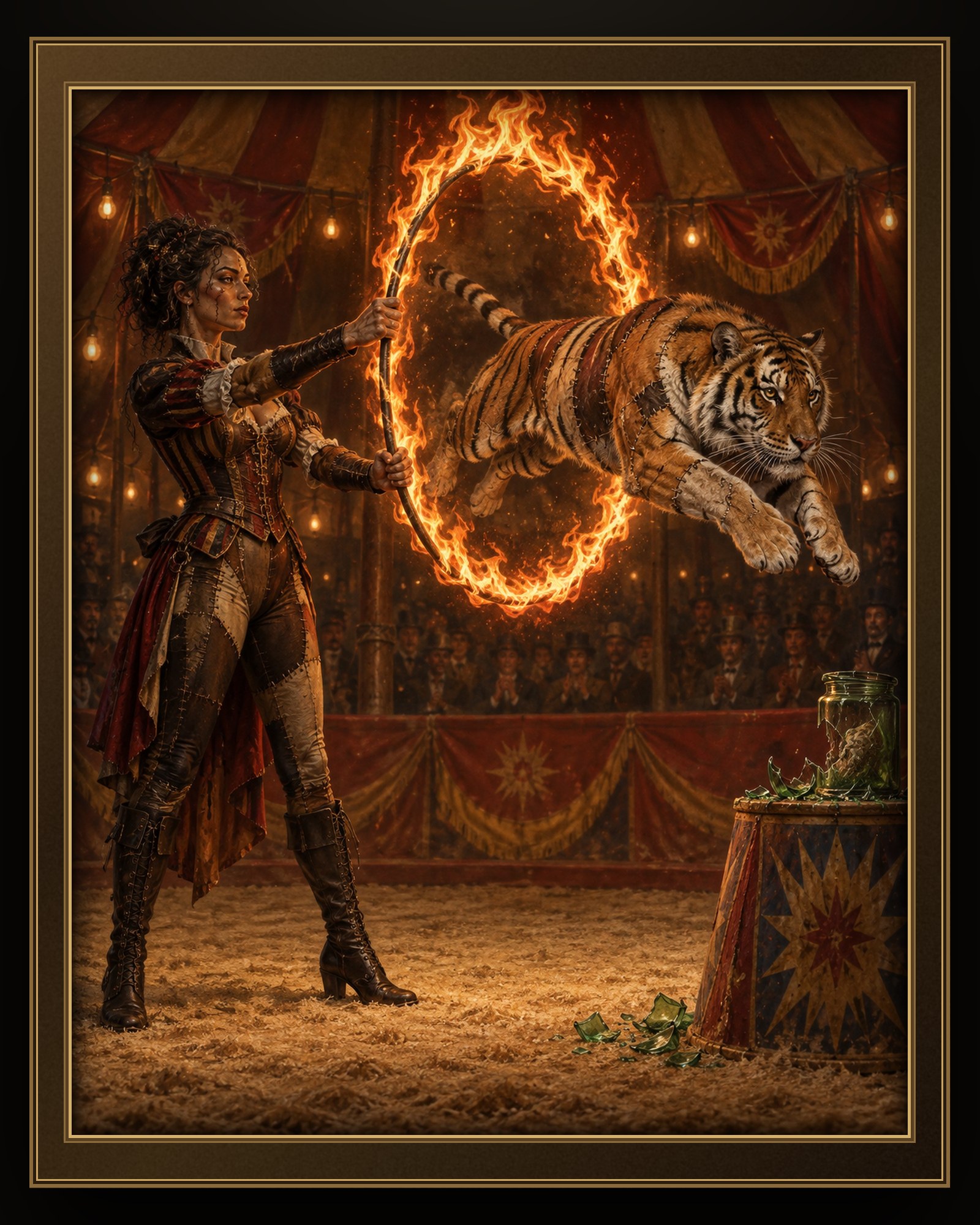 THE FIRE-HOOP TAMER