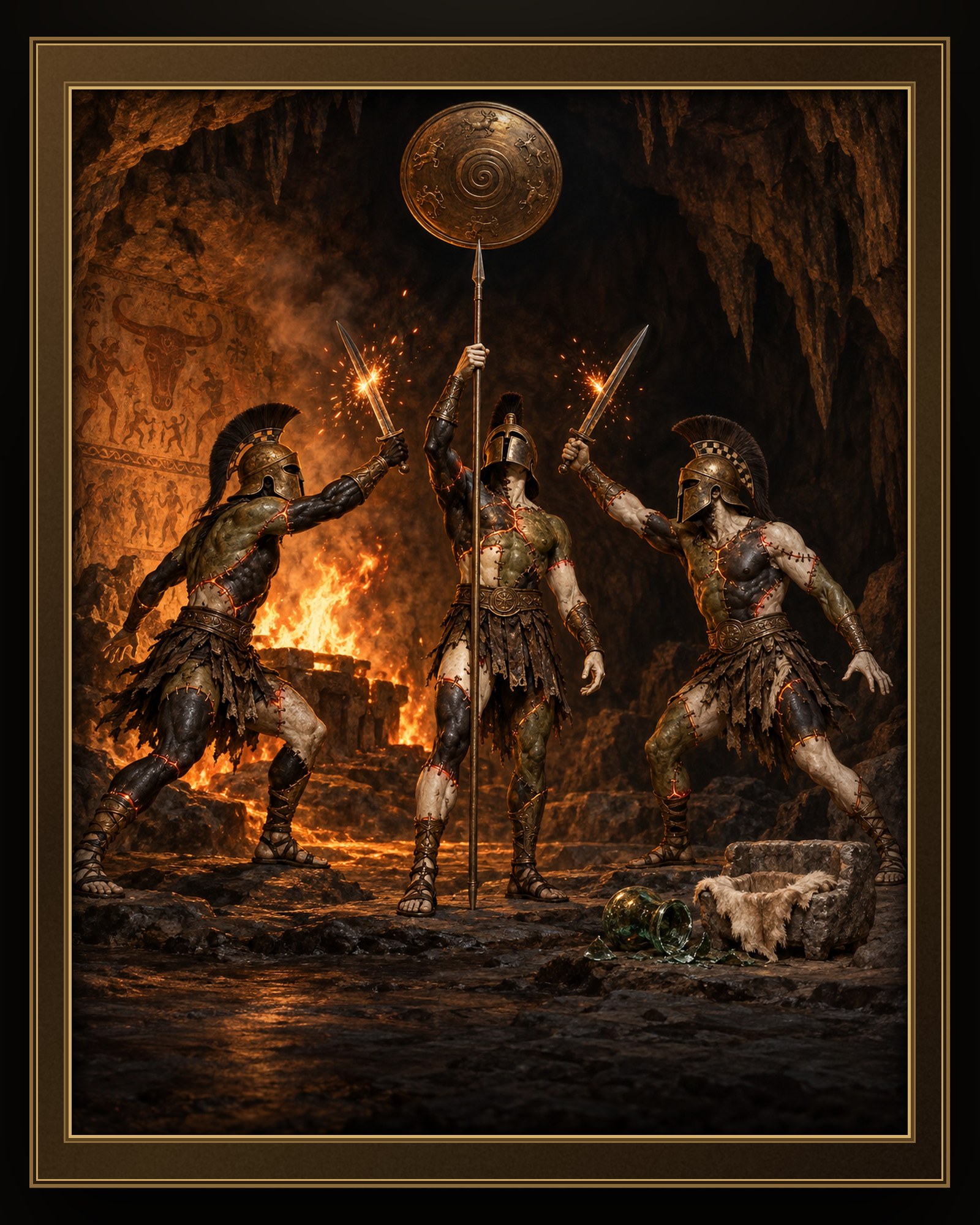 THE KOURETES, SHIELD-DANCERS