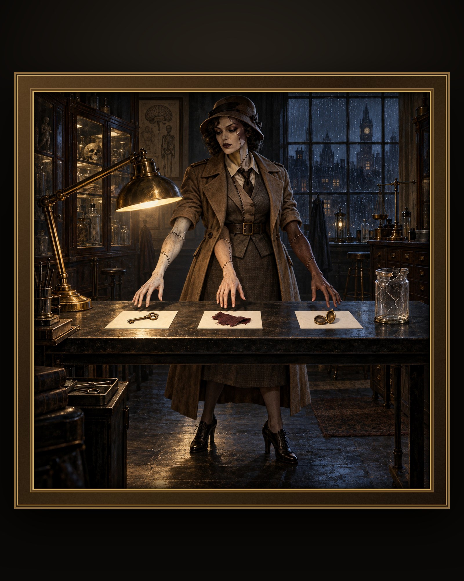 THE LADY DETECTIVE (f)