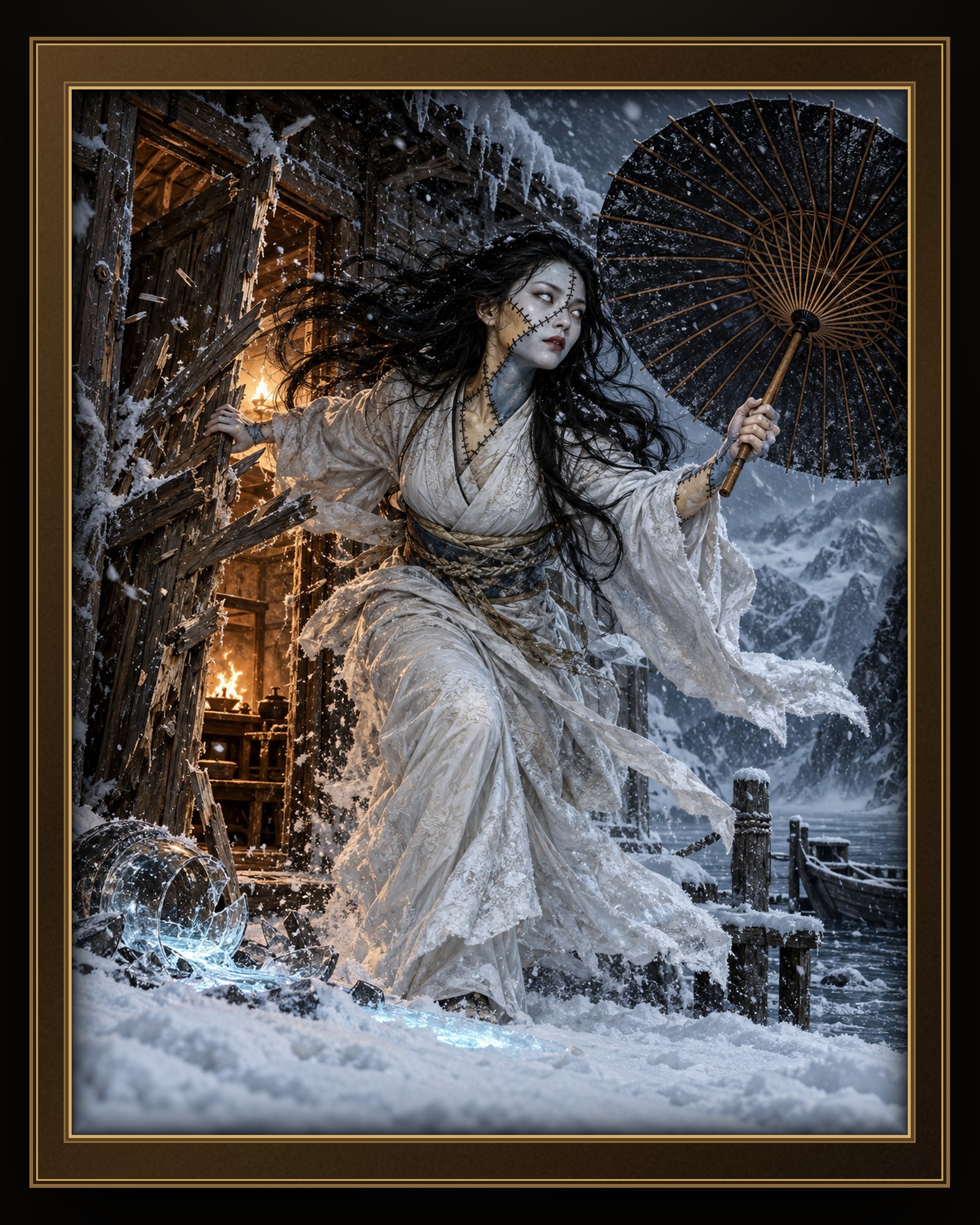THE SNOW WOMAN OF THE MOUNTAIN PASS, ESCAPED