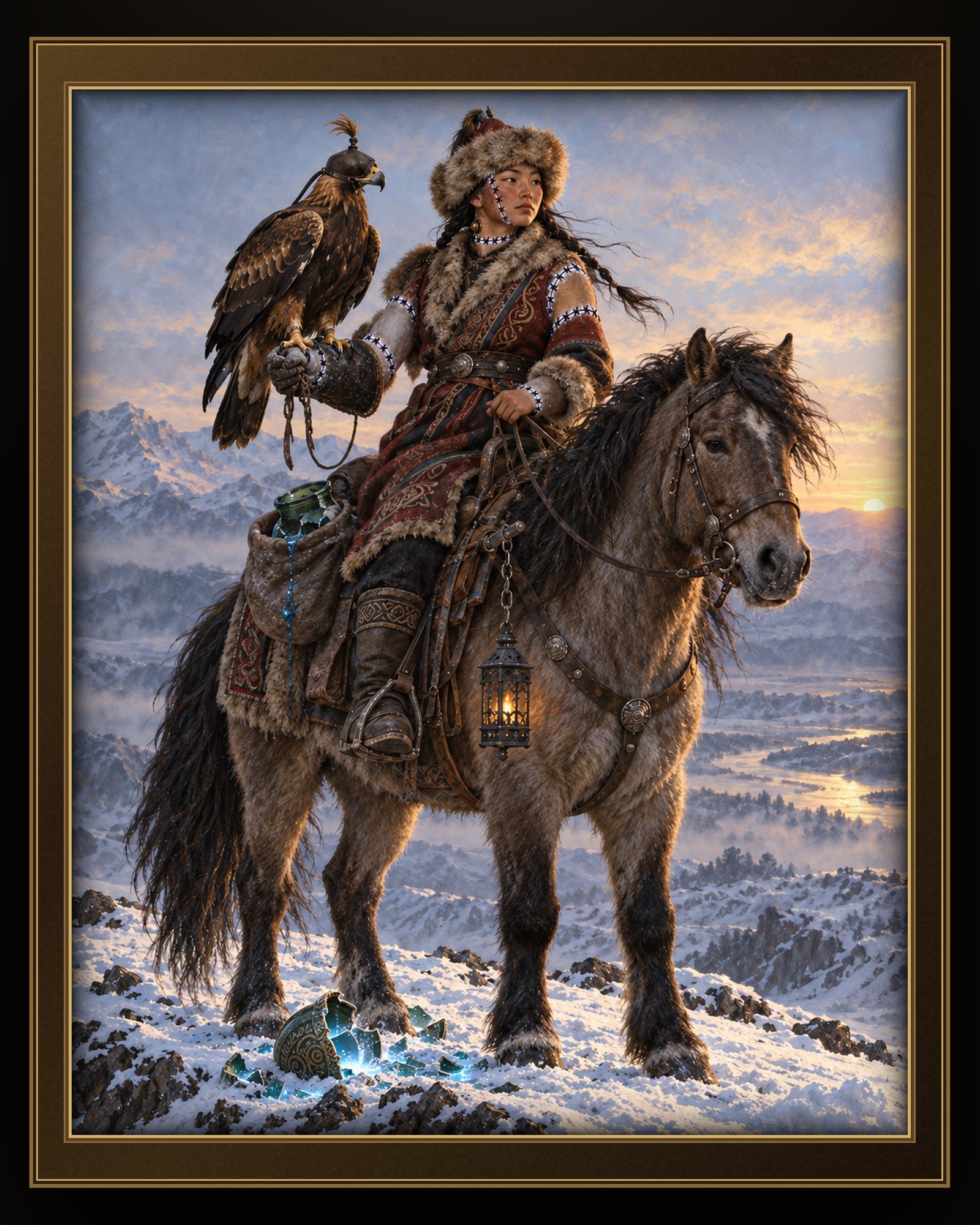 THE STEPPE EAGLE HUNTRESS