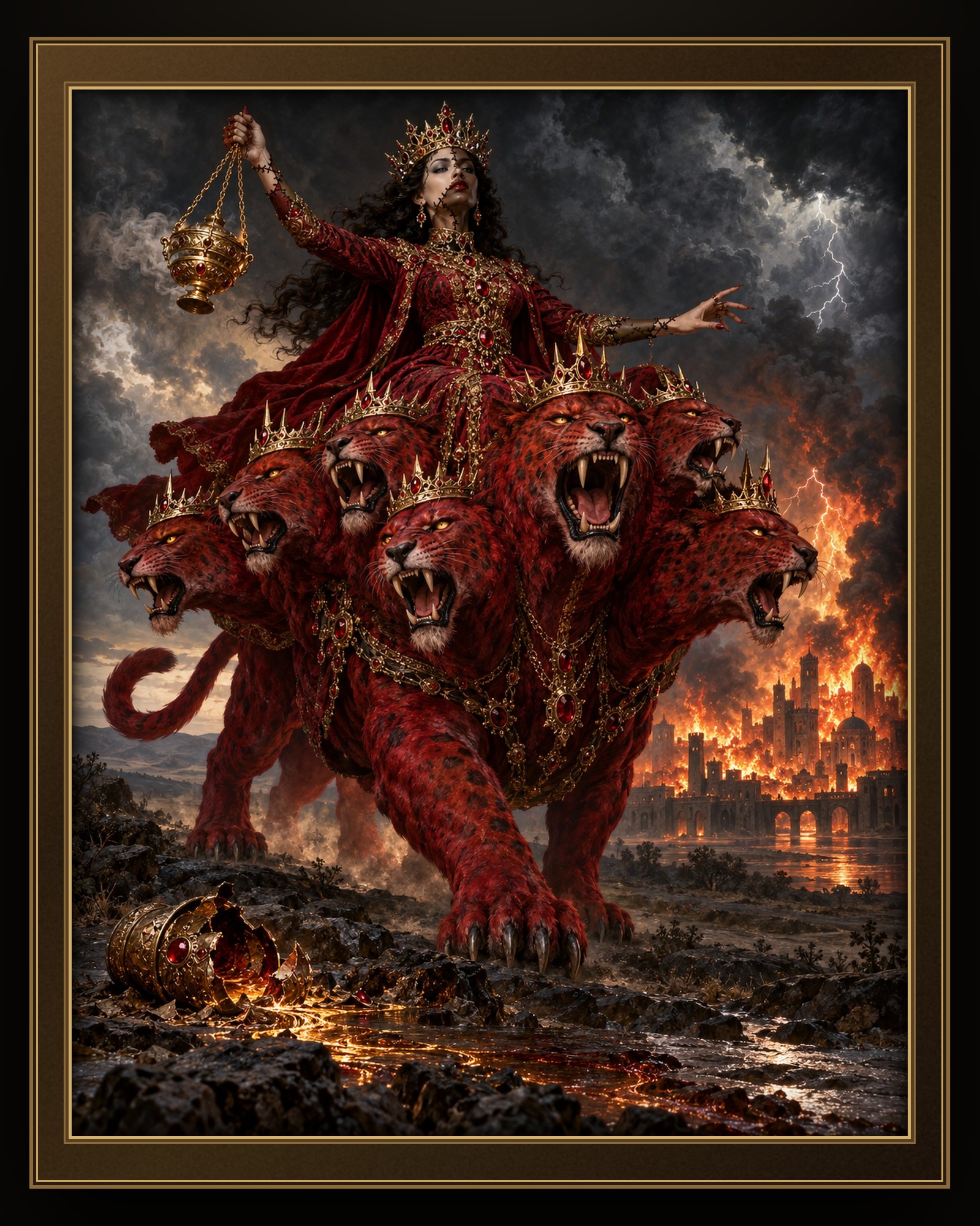 THE WOMAN ON THE SCARLET BEAST